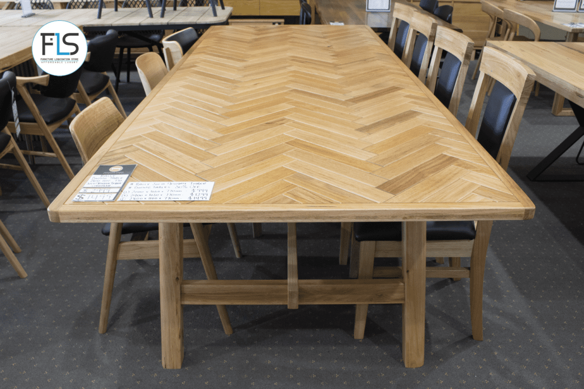Bally - 2000mm Dining Table - Australian Messmate Timber - Clearance ...